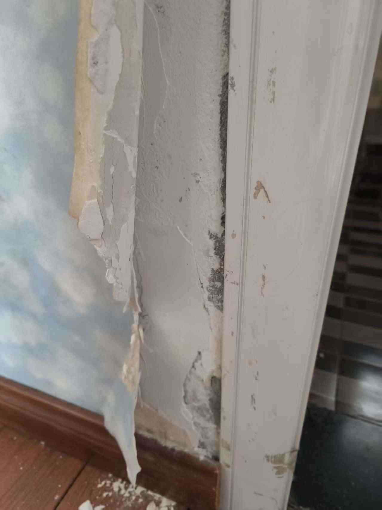卫生间门口墙面返碱发霉掉皮检测