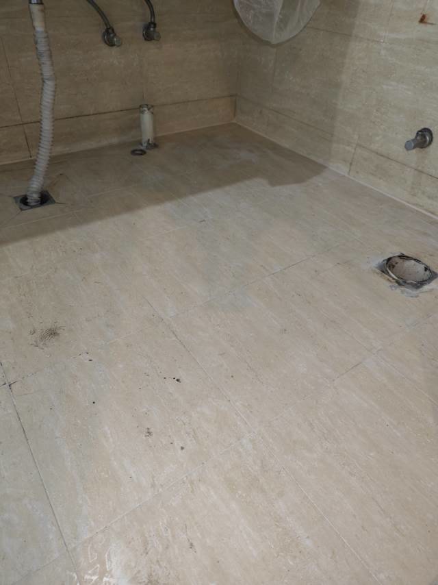 红牌楼长益商业寓所:填缝后的地面
